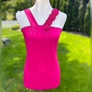 The Limited rose embellishment pink sleeveless tank top